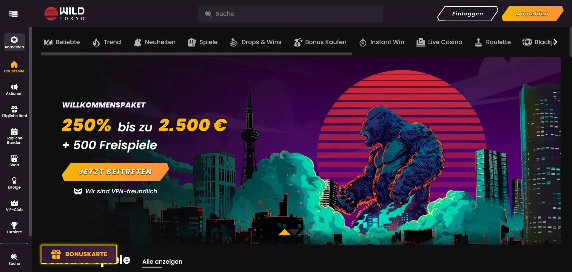 Wild Tokyo Casino Startseite